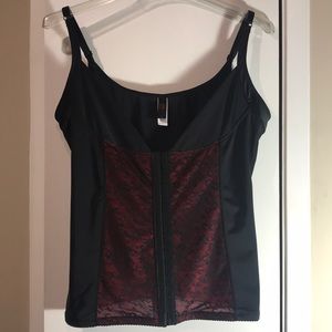 Sofia camisole black & red